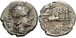  Денарий Римская республика (509BC-27BC) Серебро 
