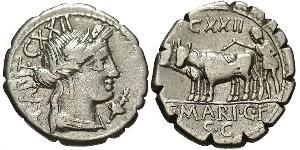  Денарий Римская республика (509BC-27BC) Серебро 