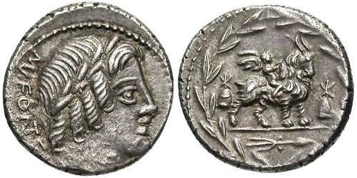 Денарий Римская республика (509BC-27BC) Серебро 