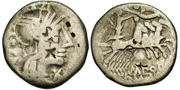  Денарий Римская республика (509BC-27BC) Серебро 