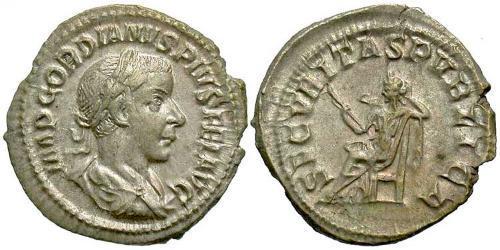  Денарій Римська імперія (27BC-395) Срібло Гордіан III(225-244)