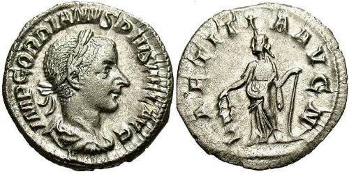  Денарій Римська імперія (27BC-395) Срібло Гордіан III(225-244)