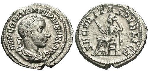  Денарій Римська імперія (27BC-395) Срібло Гордіан III(225-244)