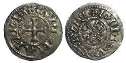  Динар Королевство Франция (843-1791) Серебро Карломан (751- 771)