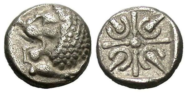  Обол Древняя Греция (1100BC-330) Серебро 