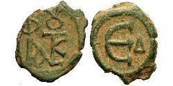  Пентанумиум Византийская империя (330-1453) Бронза Юстин II (520-578)