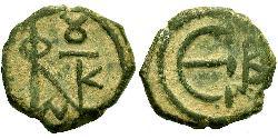  Пентанумиум Византийская империя (330-1453) Бронза Юстин II (520-578)
