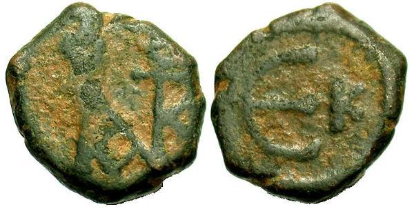  Пентанумиум Византийская империя (330-1453) Бронза Юстин II (520-578)