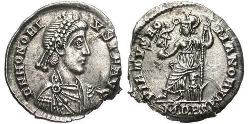  Силиква Западная Римская империя (285-476) Серебро Гонорий (384-423)