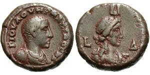  Тетрадрахма Римская империя (27BC-395) Бронза Пупиен Максим (178-238)