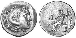  Тетрадрахма Македонское  царство (800BC-146BC) Серебро Александр Македонский (356BC-323BC)