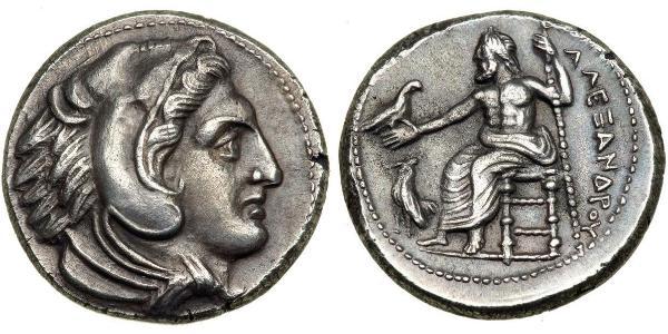  Тетрадрахма Македонское  царство (800BC-146BC) Серебро Александр Македонский (356BC-323BC)