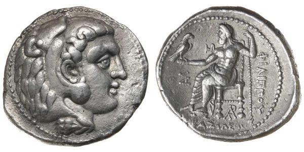 Тетрадрахма Македонское  царство (800BC-146BC) Серебро Александр Македонский (356BC-323BC)