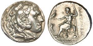  Тетрадрахма Македонське царство (800BC-146BC) Срібло Александр Македонський (356BC-323BC)