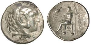  Тетрадрахма Македонське царство (800BC-146BC) Срібло Александр Македонський (356BC-323BC)