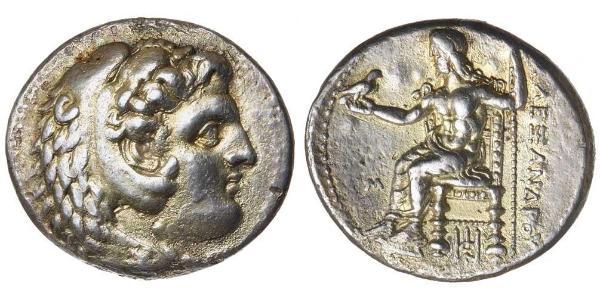  Тетрадрахма Македонське царство (800BC-146BC) Срібло Александр Македонський (356BC-323BC)