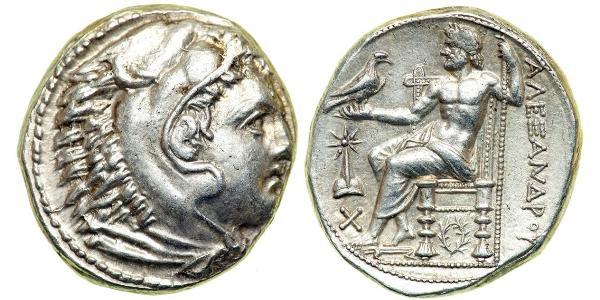  Тетрадрахма Македонське царство (800BC-146BC) Срібло Александр Македонський (356BC-323BC)