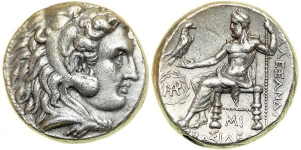  Тетрадрахма Македонське царство (800BC-146BC) Срібло Александр Македонський (356BC-323BC)