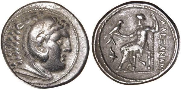 Тетрадрахма Македонське царство (800BC-146BC) Срібло Александр Македонський (356BC-323BC)