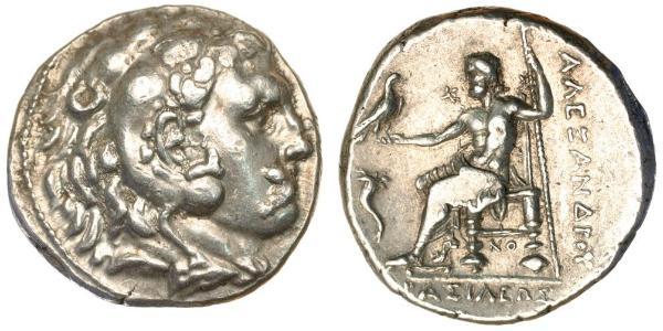  Тетрадрахма Македонське царство (800BC-146BC) Срібло Александр Македонський (356BC-323BC)
