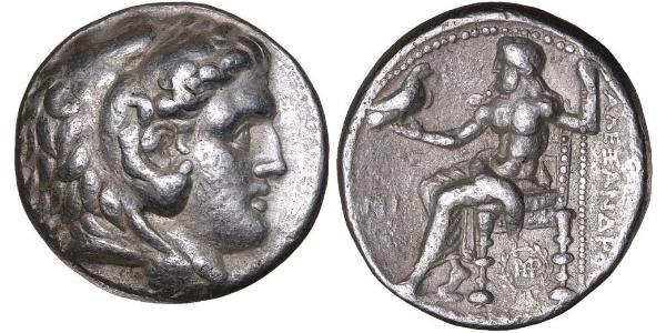  Тетрадрахма Македонське царство (800BC-146BC) Срібло Александр Македонський (356BC-323BC)