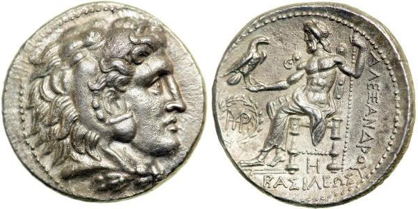  Тетрадрахма Македонське царство (800BC-146BC) Срібло Александр Македонський (356BC-323BC)