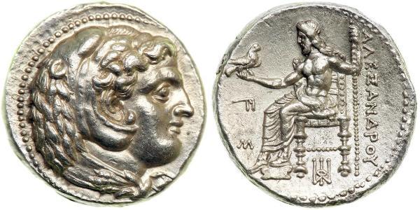  Тетрадрахма Македонське царство (800BC-146BC) Срібло Александр Македонський (356BC-323BC)