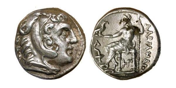  Тетрадрахма Македонське царство (800BC-146BC) Срібло Александр Македонський (356BC-323BC)