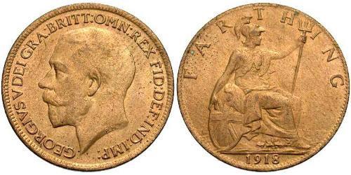  Фартінг Сполучене королівство Великобританії та Ірландії (1801-1922) Бронза Георг V (1865-1936)