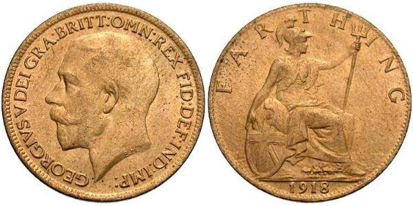  Фартінг Сполучене королівство Великобританії та Ірландії (1801-1922) Бронза Георг V (1865-1936)