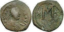  Фоллис Византийская империя (330-1453) Бронза Юстиниан I (482-565)