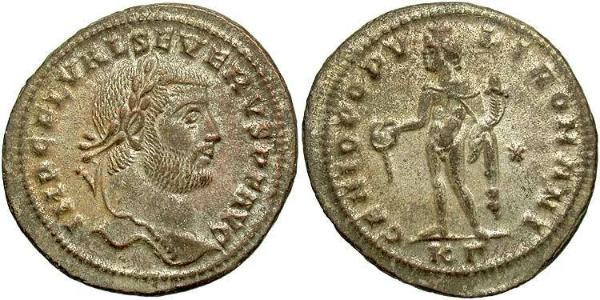  Фолліс Західна Римська імперія (285-476) Бронза Severus II (?- 307)