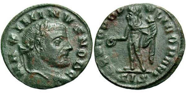  Фолліс Римська імперія (27BC-395) Бронза Максимін II (270 - 313)