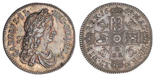  Шиллинг Королевство Англия (927-1649,1660-1707) Серебро Карл II (1630-1685)