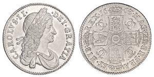  Шилінг Королівство Англія (927-1649,1660-1707) Срібло Карл II (1630-1685)