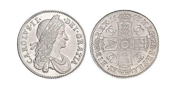  Шилінг Королівство Англія (927-1649,1660-1707) Срібло Карл II (1630-1685)