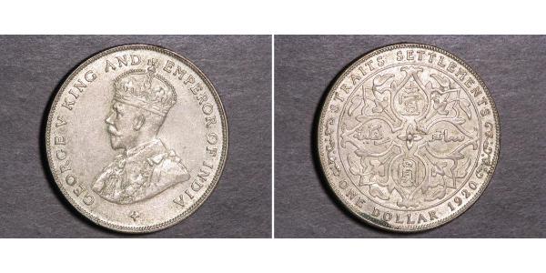  Établissements des détroits (1826 - 1946) Argent George V (1865-1936)