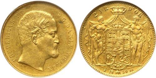  Denmark Gold Frederick VII of Denmark (1808-1863)