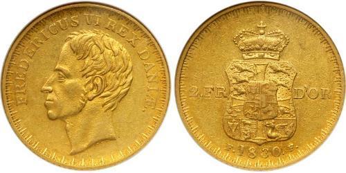  Dänemark Gold Friedrich VI., König von Dänemark (1768 -1839)