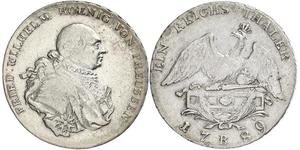  Reino de Prusia (1701-1918) Plata Federico Guillermo II de Prusia