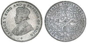  Straits Settlements (1826 - 1946) Plata Jorge V (1865-1936)