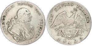  Kingdom of Prussia (1701-1918) Silver Frederick William II of Prussia