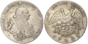  Kingdom of Prussia (1701-1918) Silver Frederick William II of Prussia