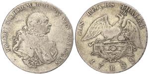  Kingdom of Prussia (1701-1918) Silver Frederick William II of Prussia