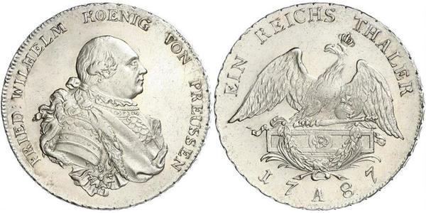  Kingdom of Prussia (1701-1918) Silver Frederick William II of Prussia