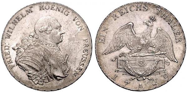  Kingdom of Prussia (1701-1918) Silver Frederick William II of Prussia