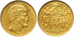  Дания Золото Фредерик VII король Дании (1808-1863)