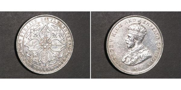  Стрейтс-Сетлментс (1826 - 1946) Срібло Георг V (1865-1936)