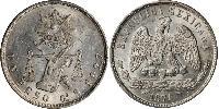 1 Peso United Mexican States (1867 - ) Silver 