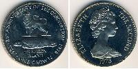 1 Crown Ascension Island Copper/Nickel Elizabeth II (1926-2022)